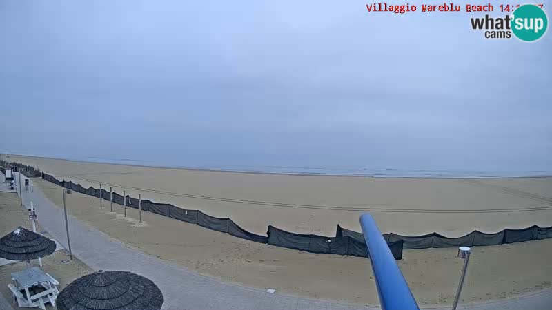Playa webcam en vivo Villaggio Mare Blu Bibione Pineda – Italia