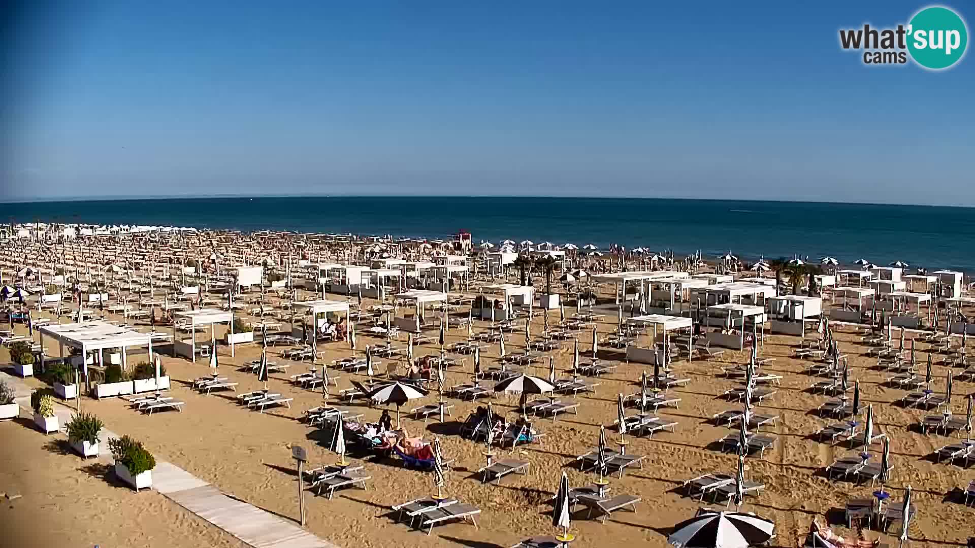 La plage de Bibione webcam en direct | Italien