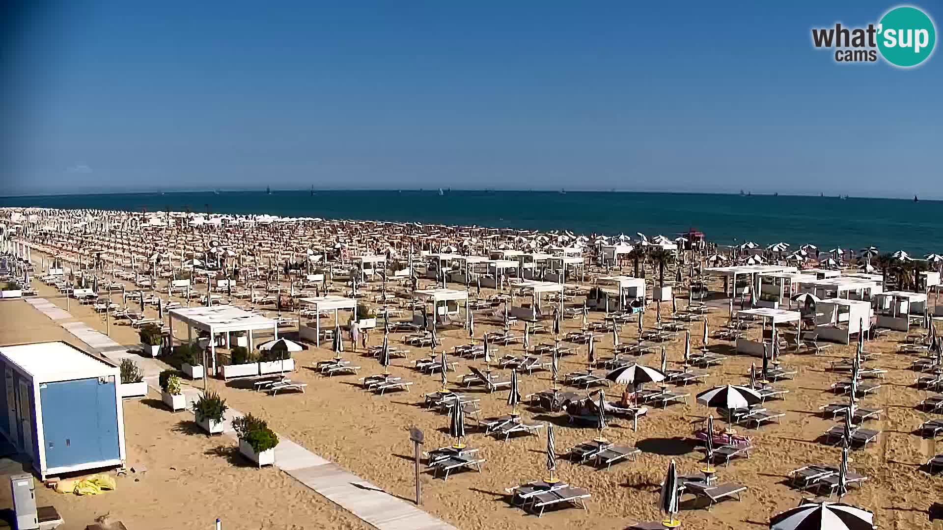 La plage de Bibione webcam en direct | Italien