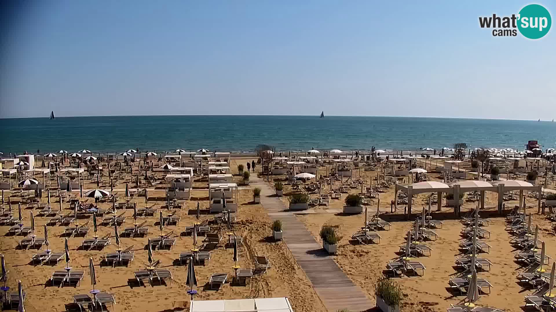 La plage de Bibione webcam en direct | Italien