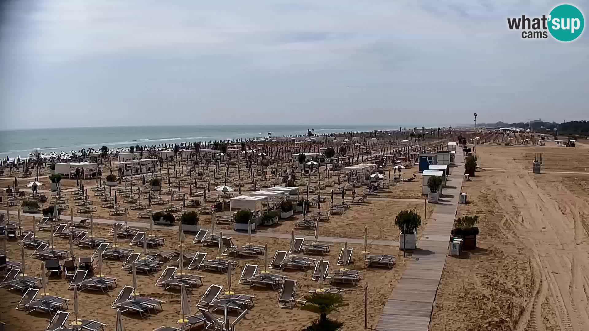 La plage de Bibione webcam en direct | Italien