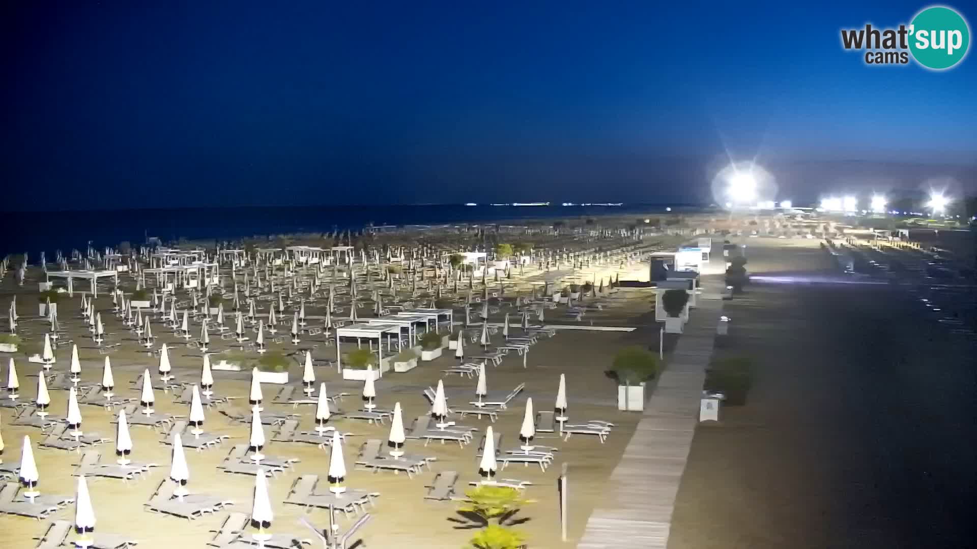 La plage de Bibione webcam en direct | Italien