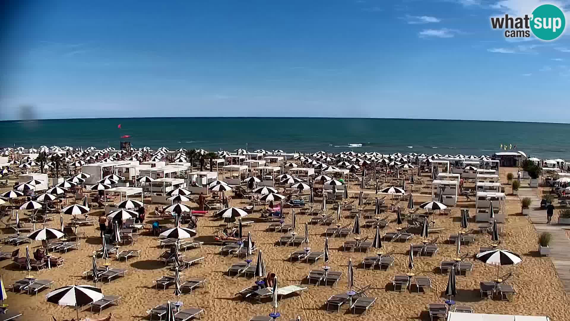 La plage de Bibione webcam en direct | Italien