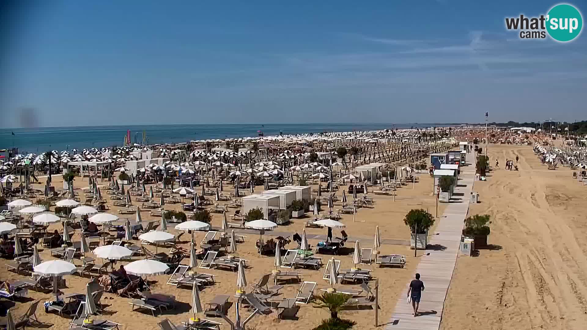 La plage de Bibione webcam en direct | Italien