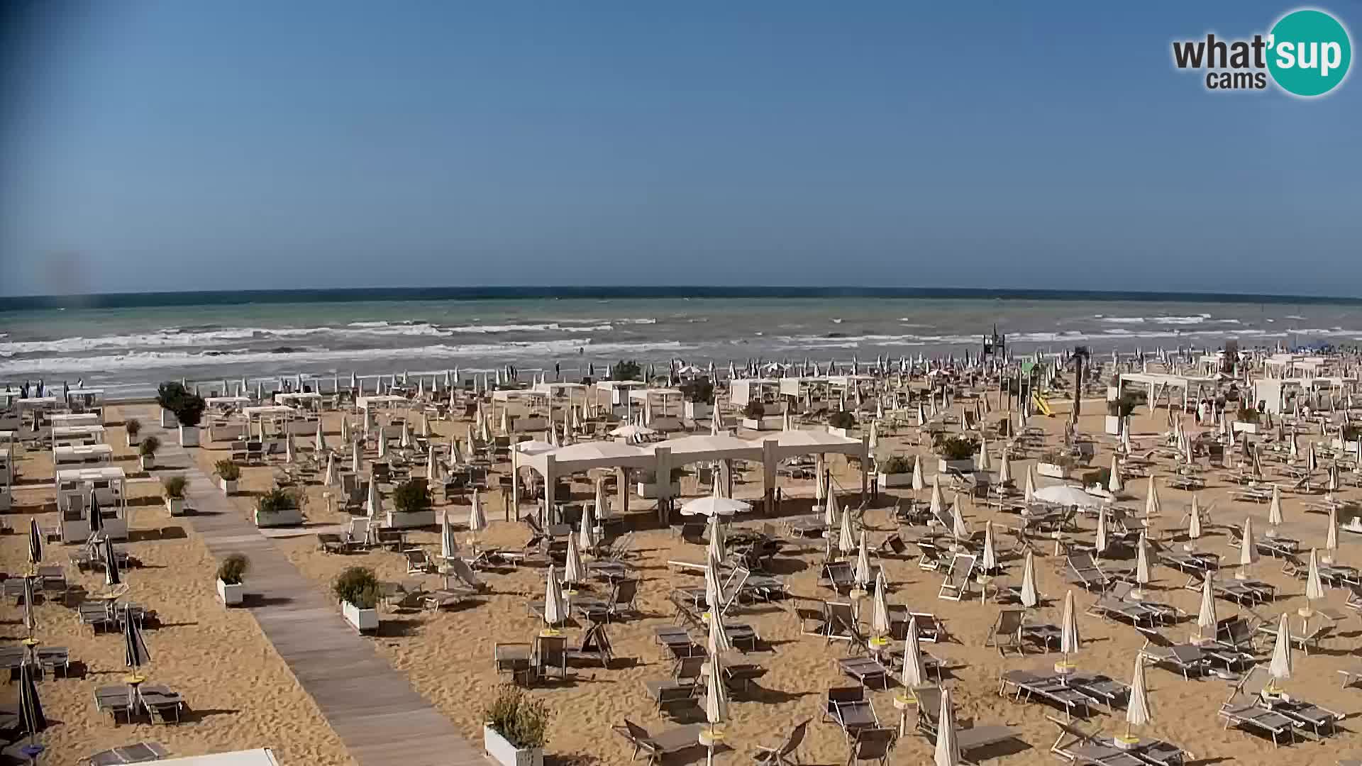 La plage de Bibione webcam en direct | Italien