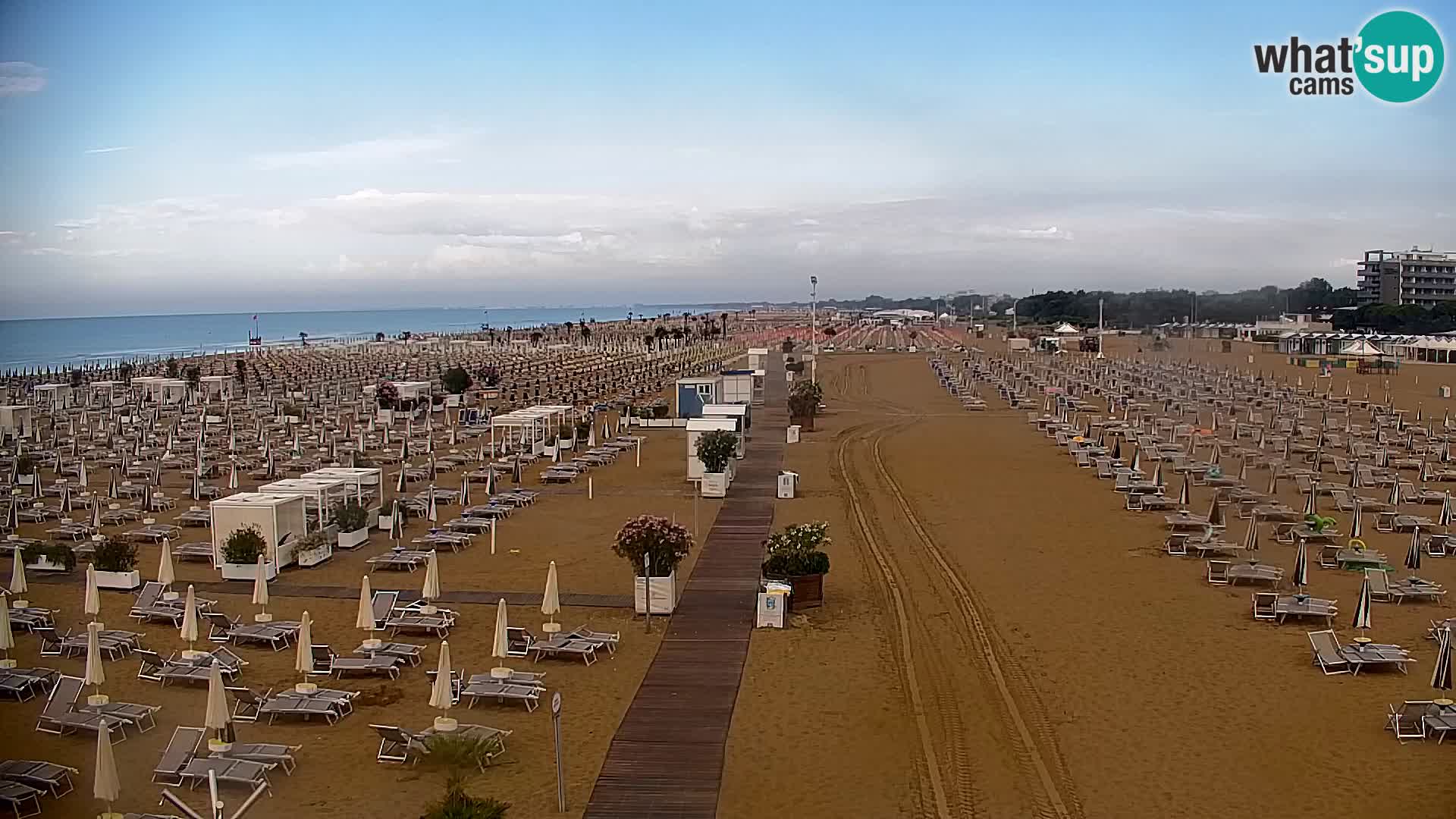 La plage de Bibione webcam en direct | Italien