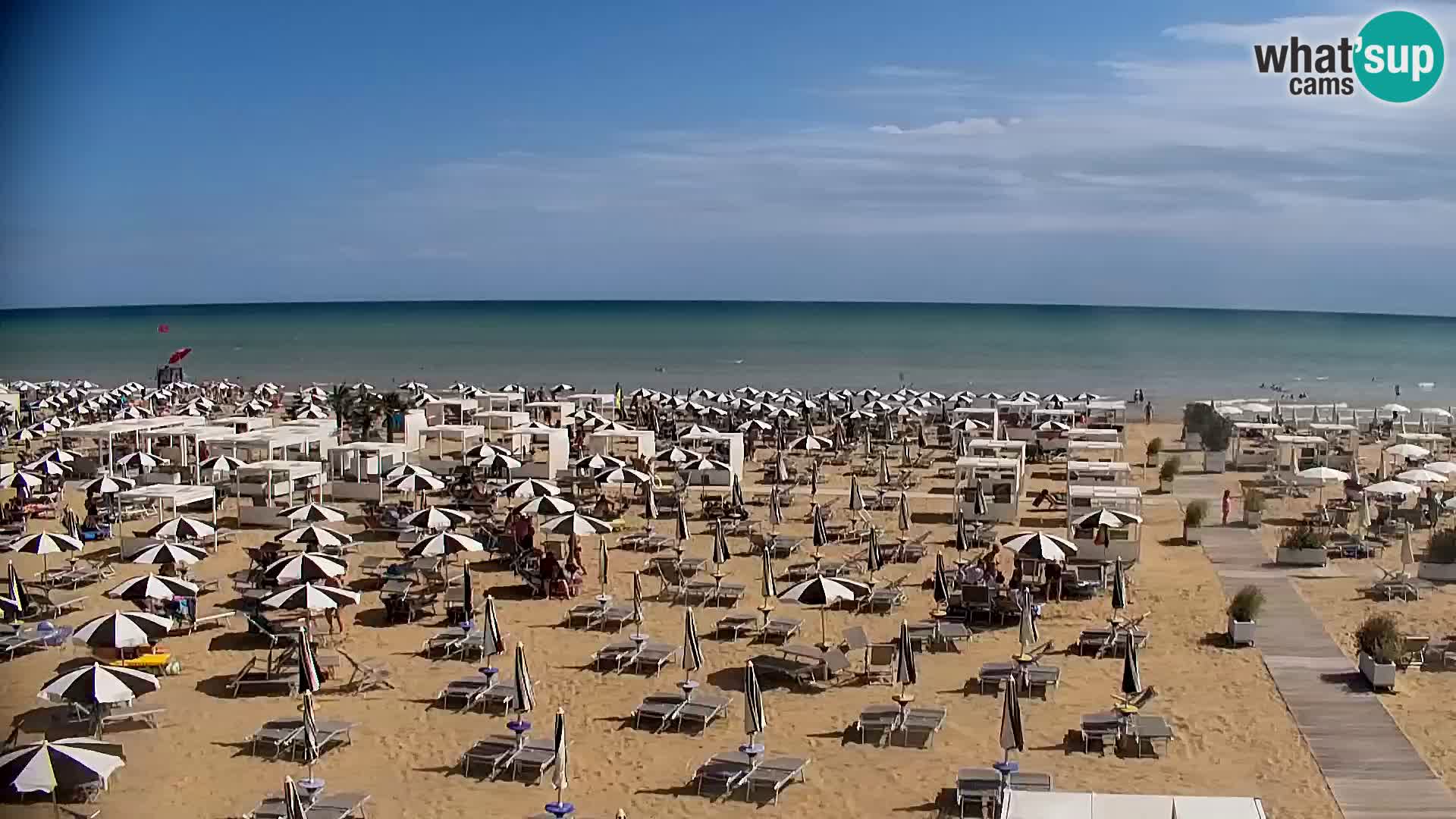 La plage de Bibione webcam en direct | Italien