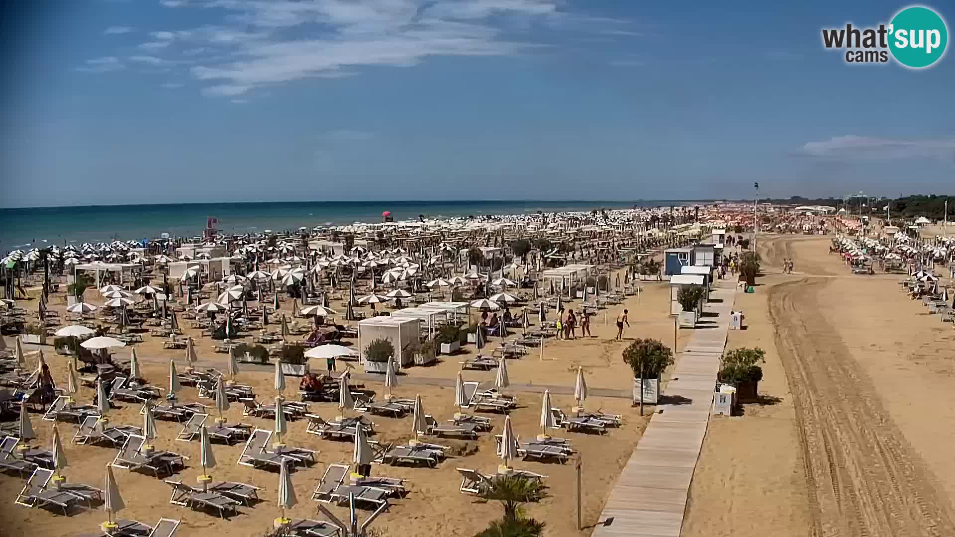 La plage de Bibione webcam en direct | Italien