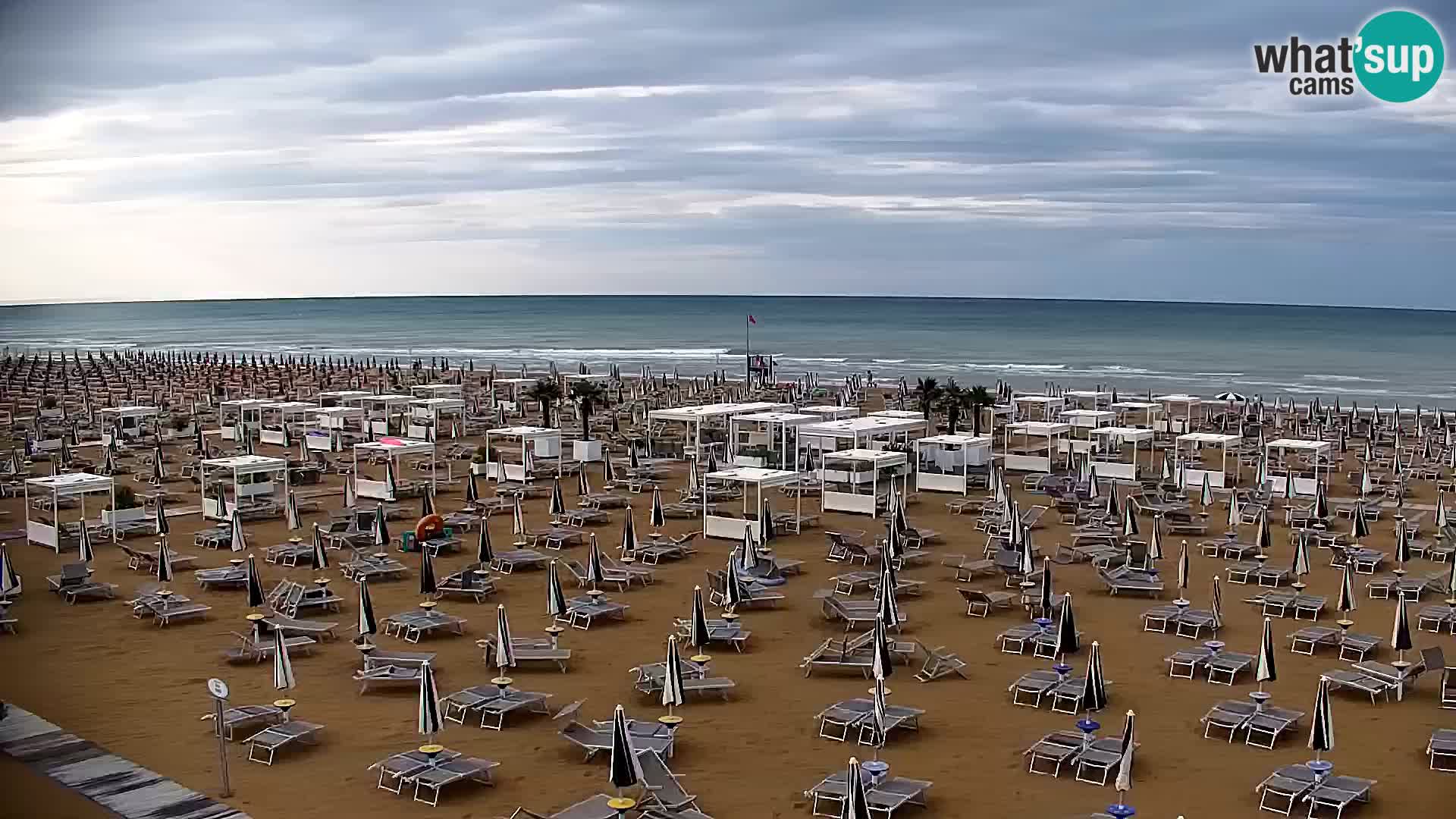 La plage de Bibione webcam en direct | Italien