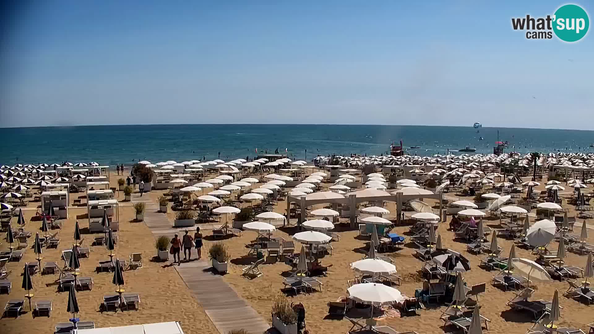 La plage de Bibione webcam en direct | Italien