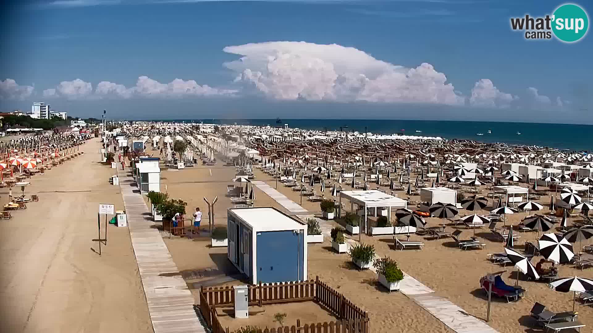 La plage de Bibione webcam en direct | Italien