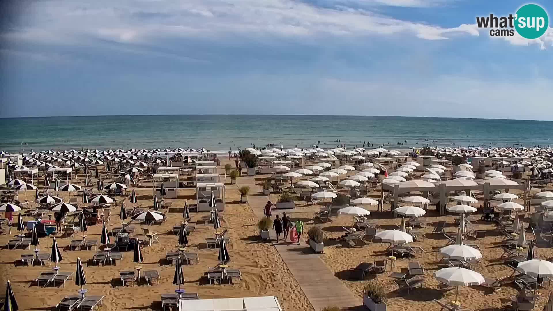 La plage de Bibione webcam en direct | Italien