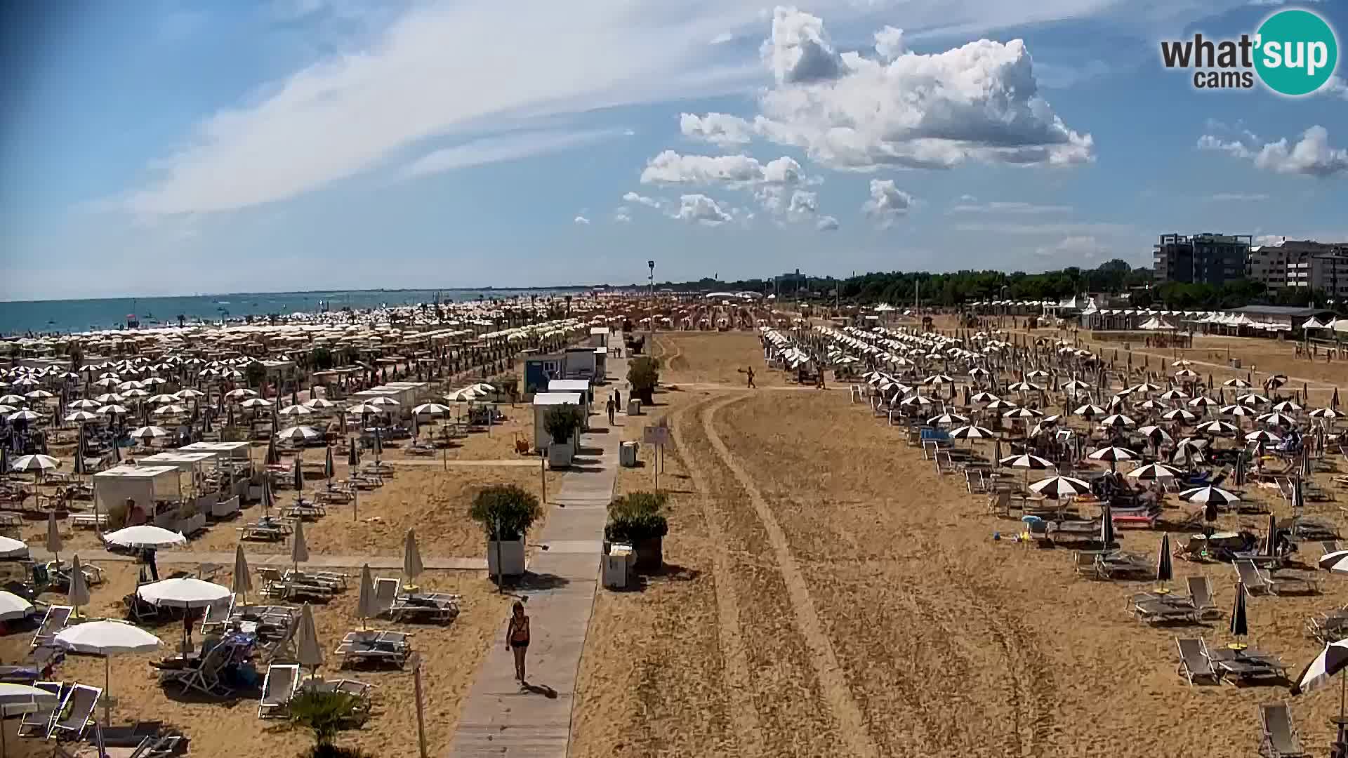 La plage de Bibione webcam en direct | Italien