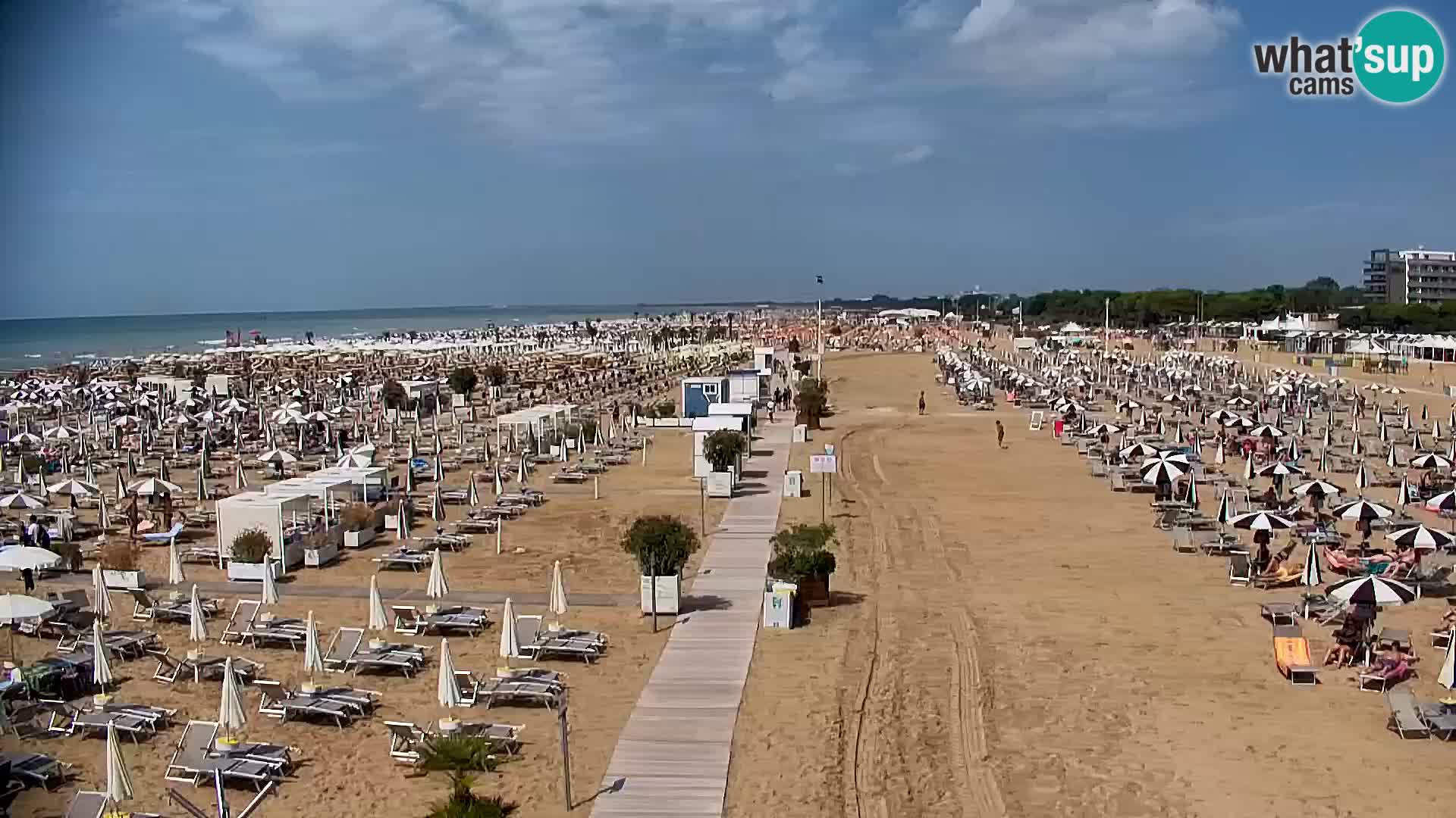 La plage de Bibione webcam en direct | Italien