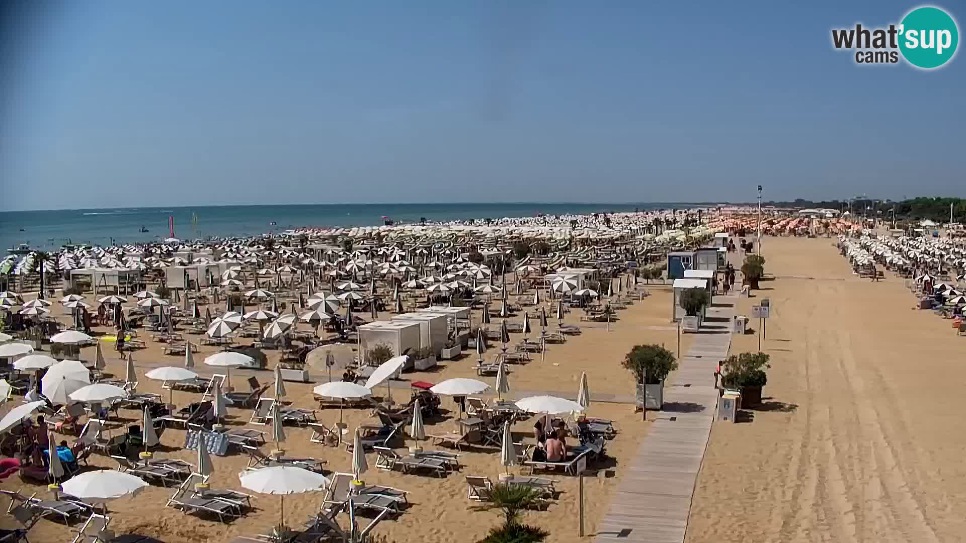 La plage de Bibione webcam en direct | Italien