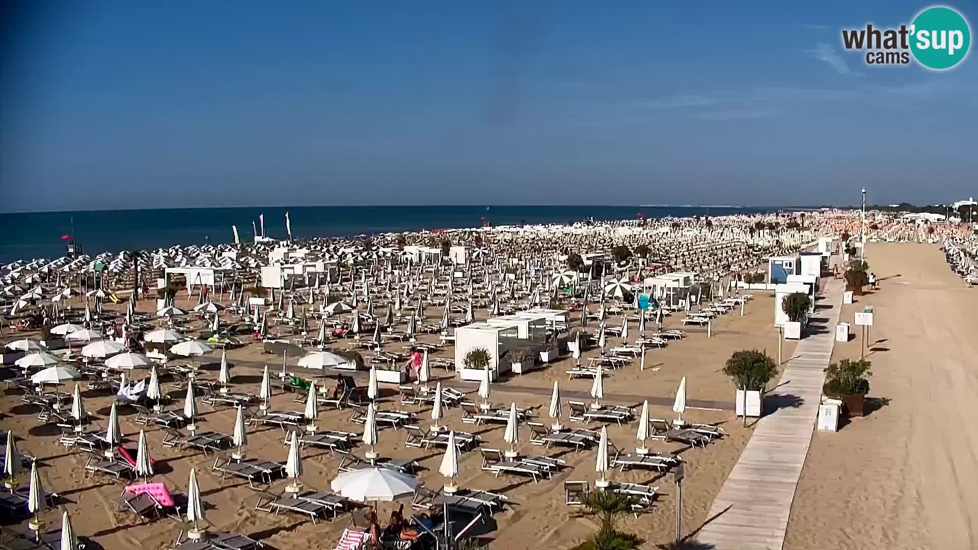 La plage de Bibione webcam en direct | Italien