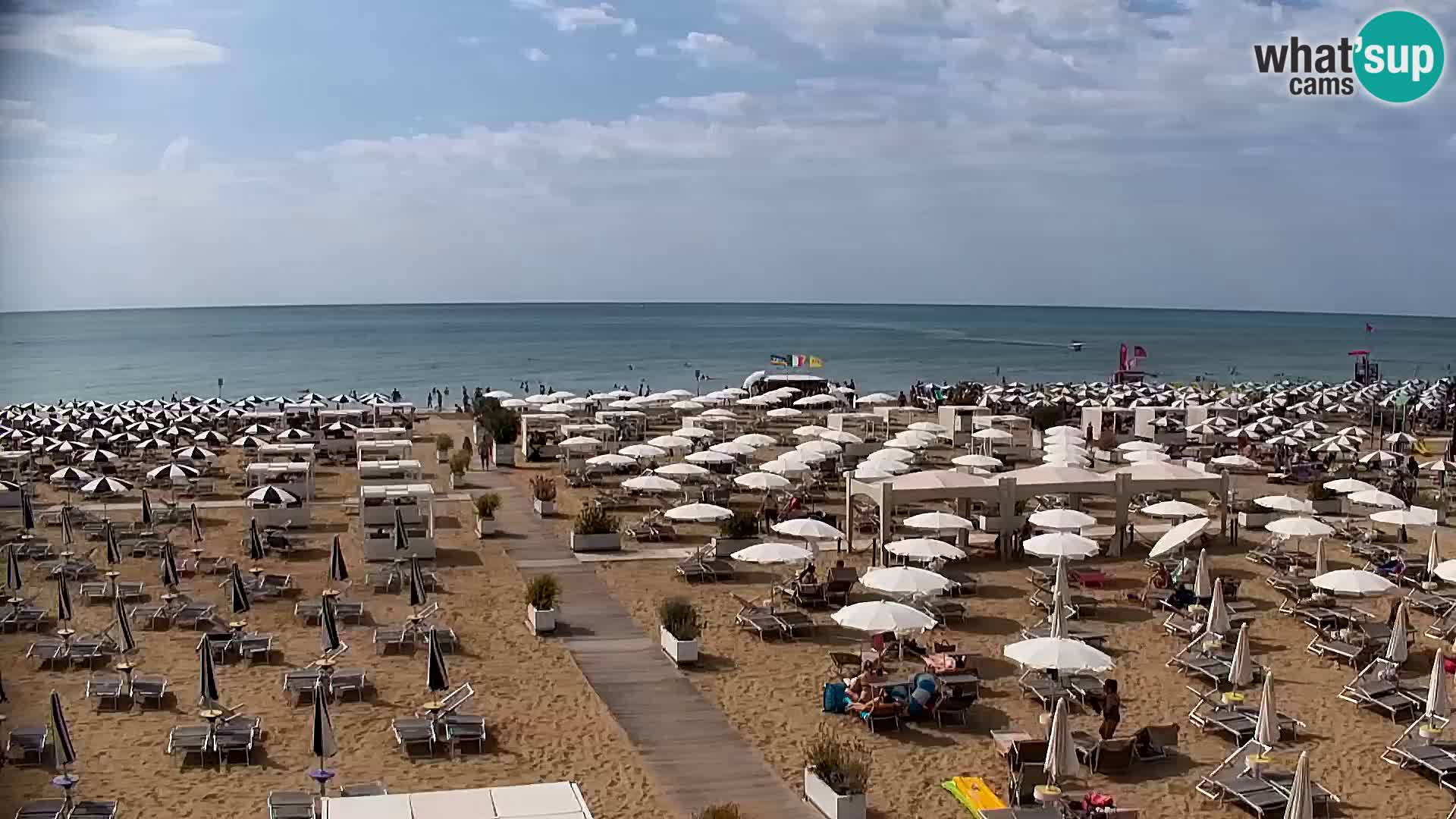 La plage de Bibione webcam en direct | Italien