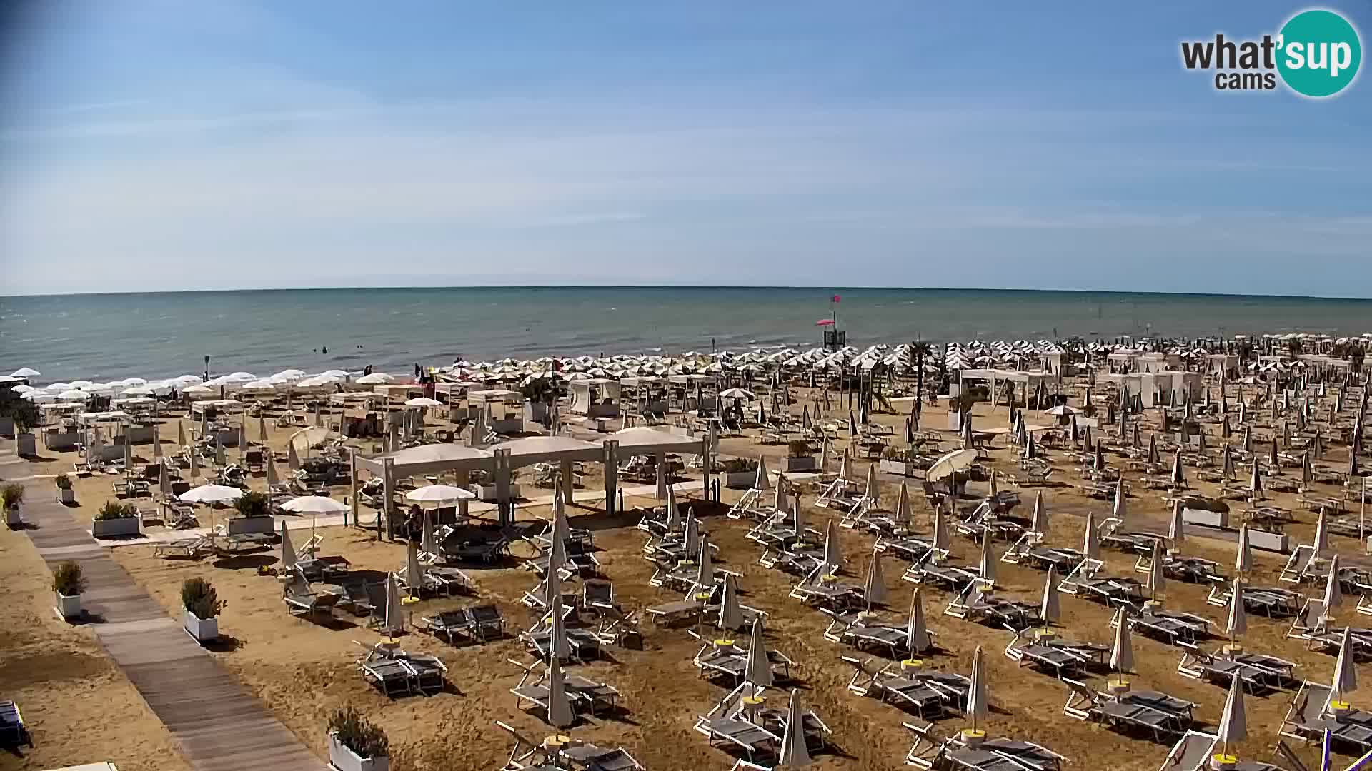 La plage de Bibione webcam en direct | Italien