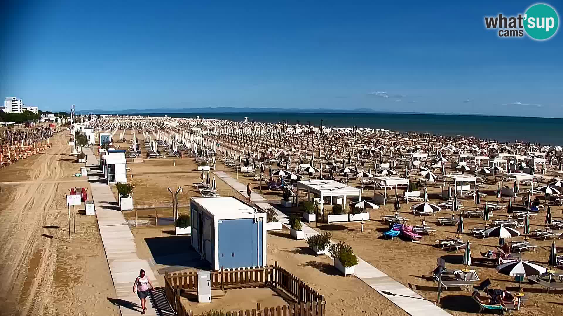 La plage de Bibione webcam en direct | Italien