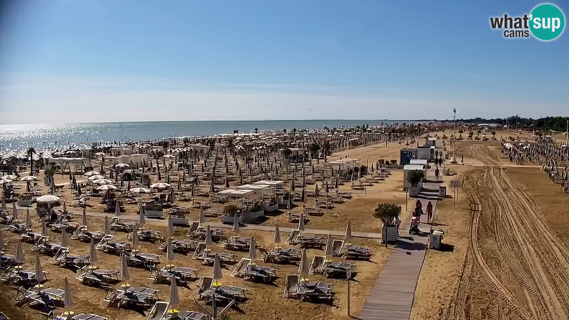 La plage de Bibione webcam en direct | Italien