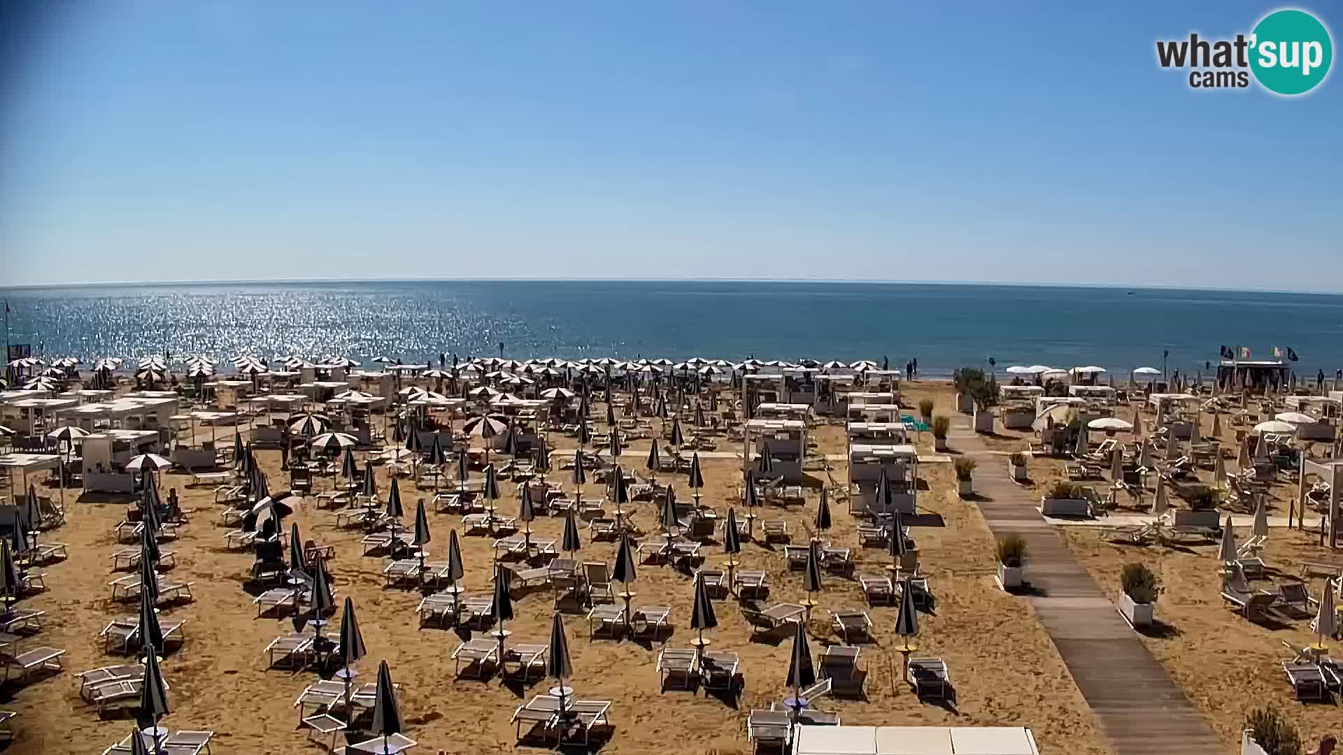 La plage de Bibione webcam en direct | Italien