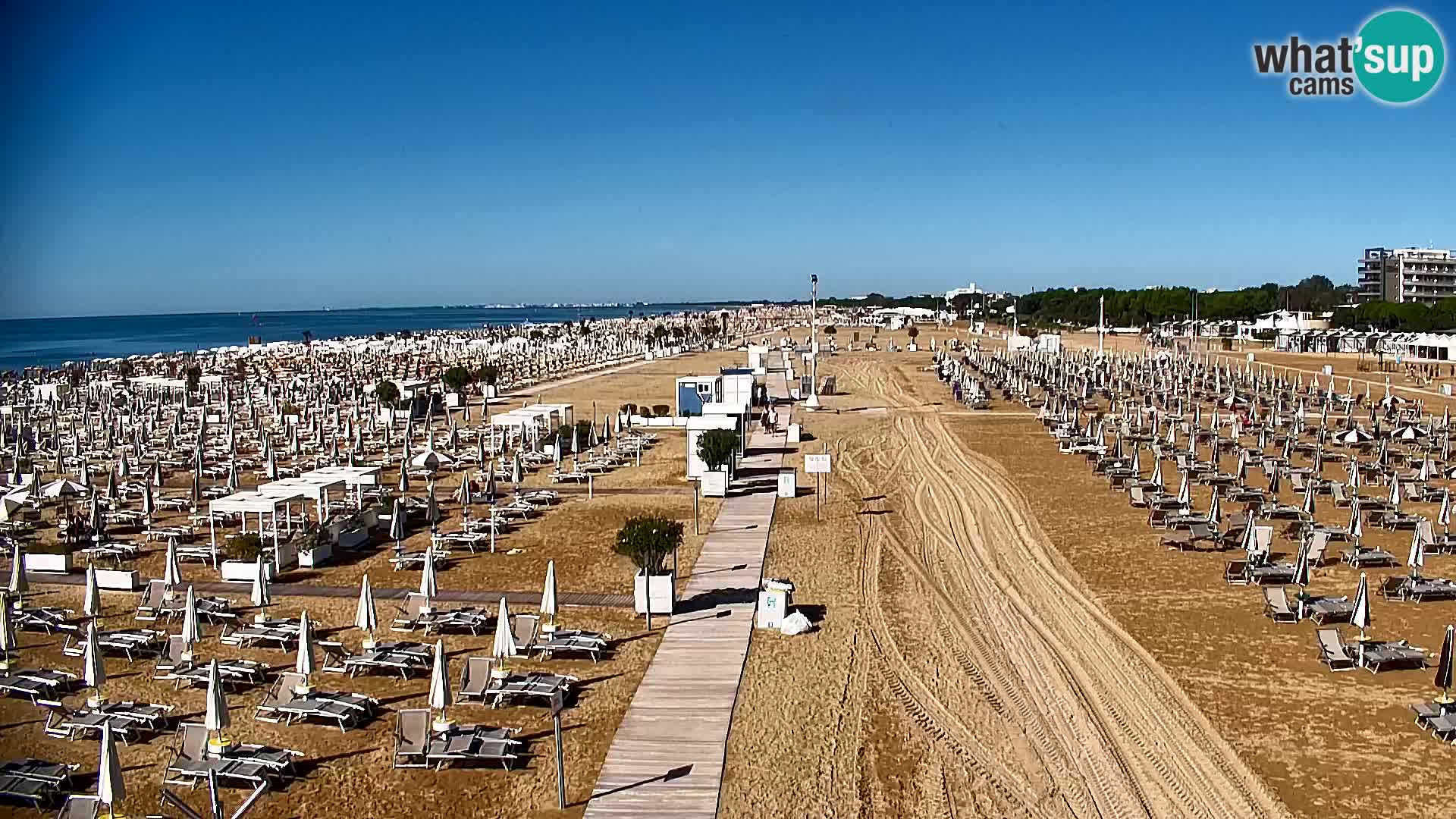 La plage de Bibione webcam en direct | Italien