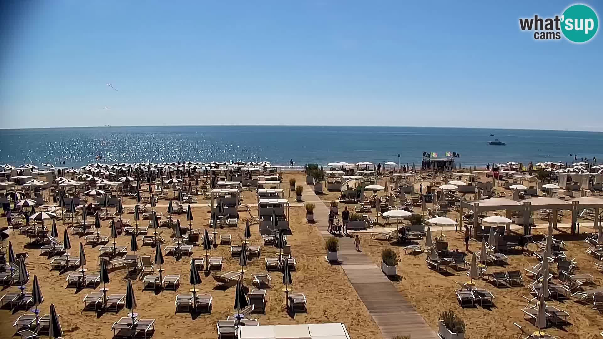 La plage de Bibione webcam en direct | Italien