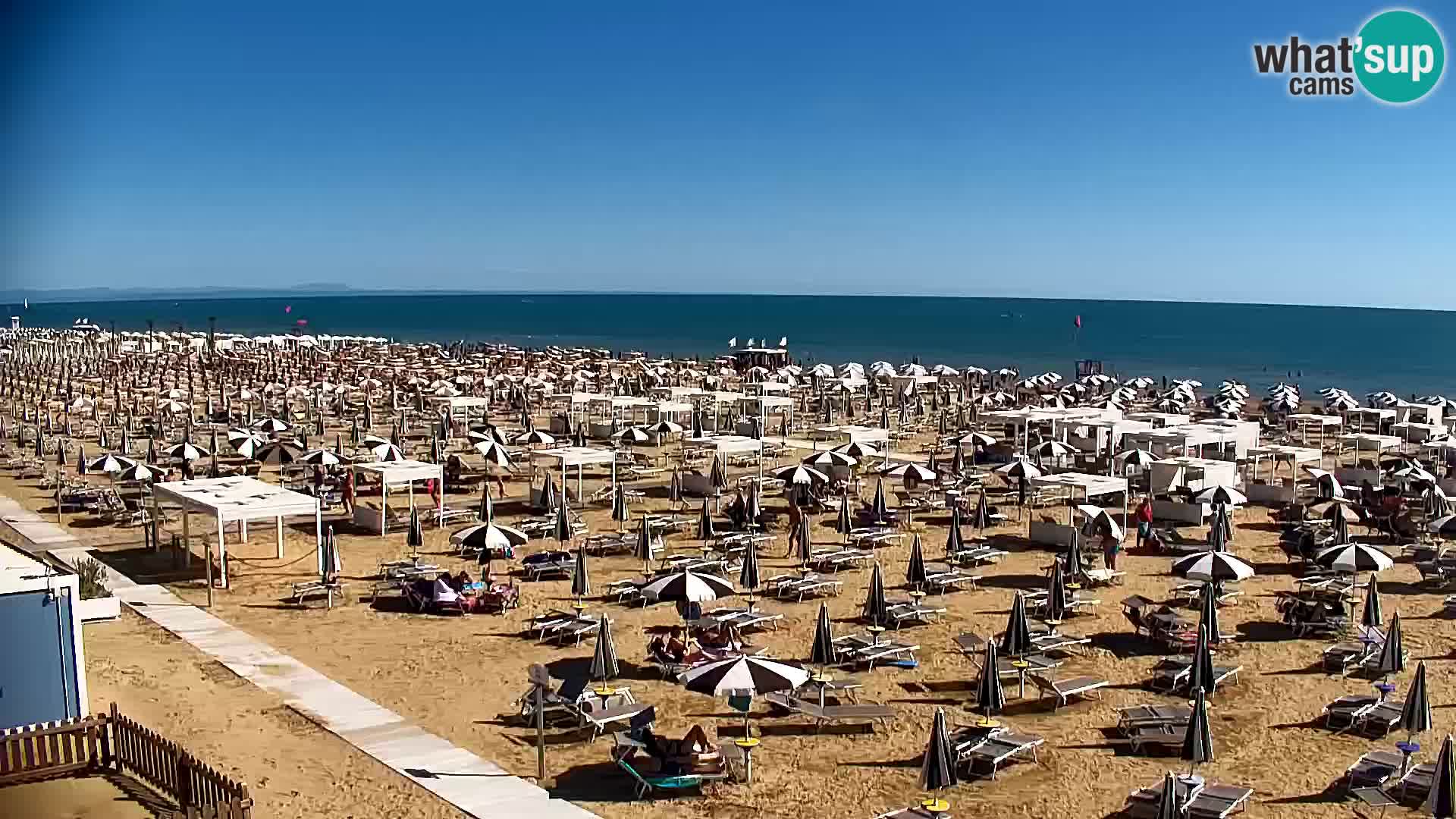 La plage de Bibione webcam en direct | Italien