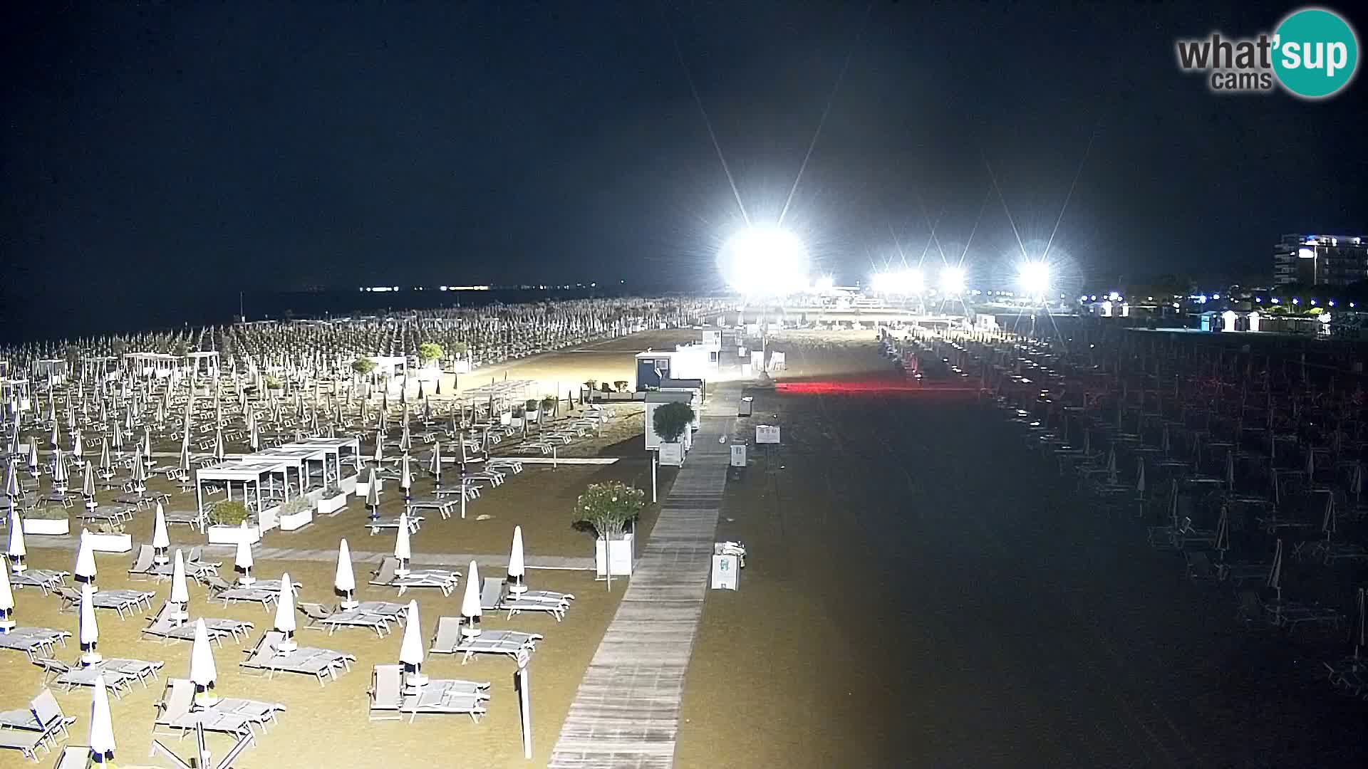 La plage de Bibione webcam en direct | Italien