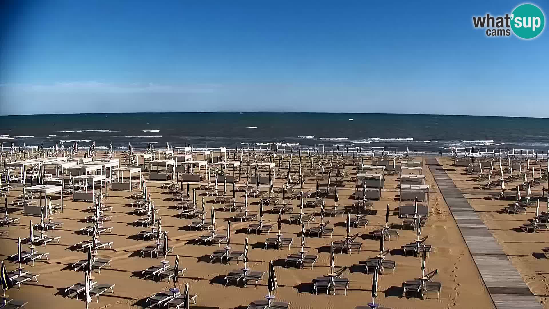 La plage de Bibione webcam en direct | Italien