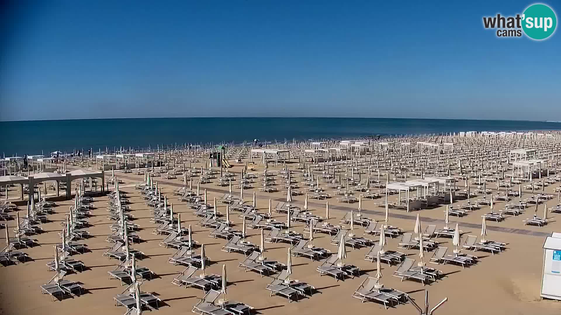 La plage de Bibione webcam en direct | Italien