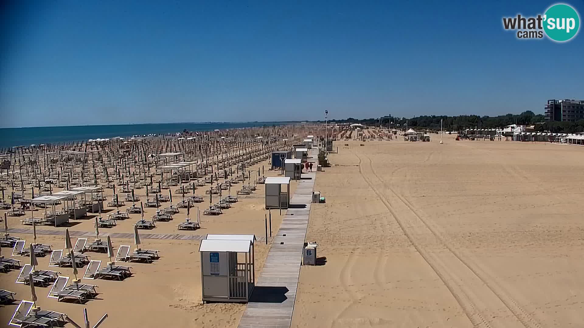 La plage de Bibione webcam en direct | Italien