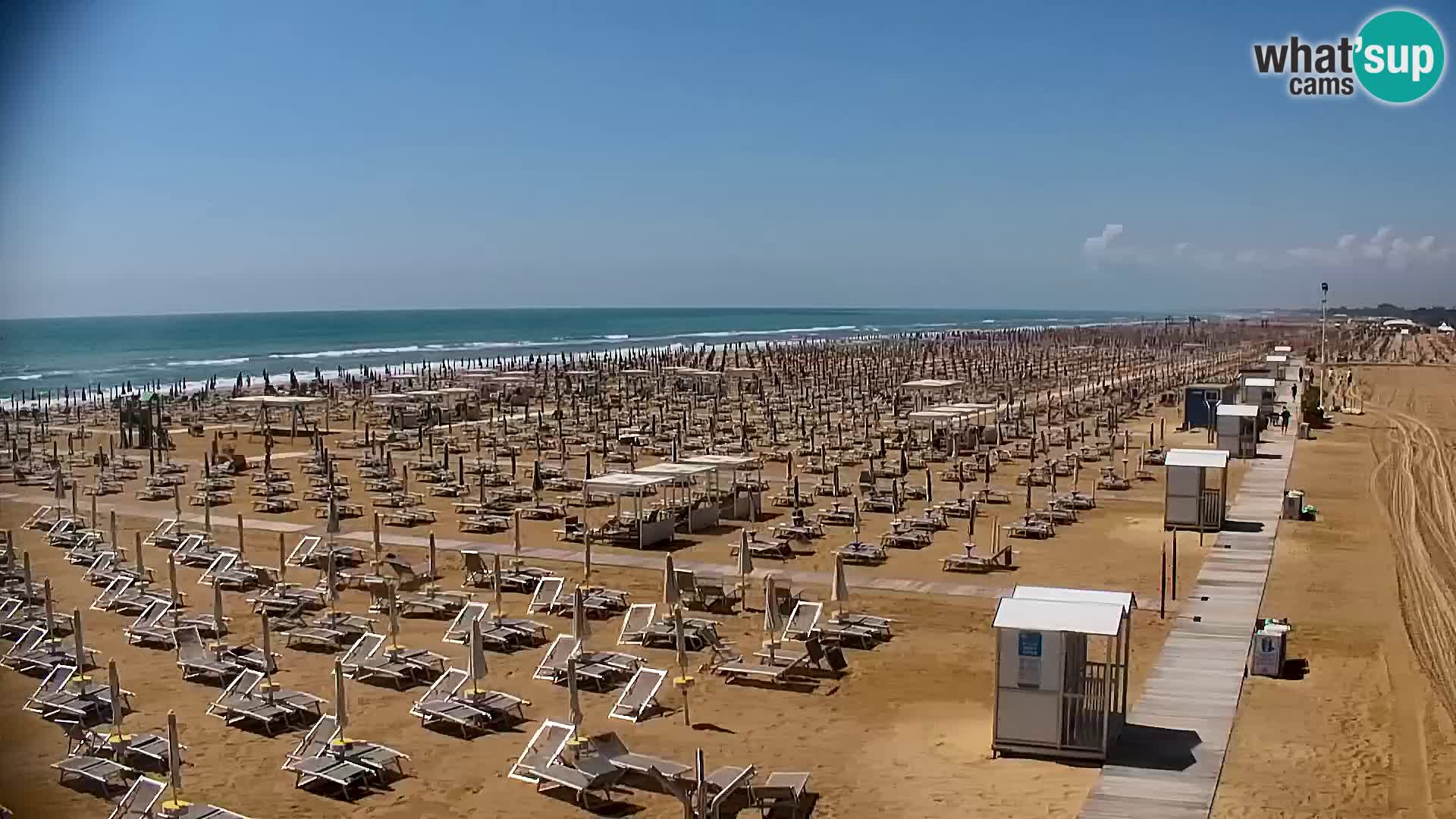 La plage de Bibione webcam en direct | Italien