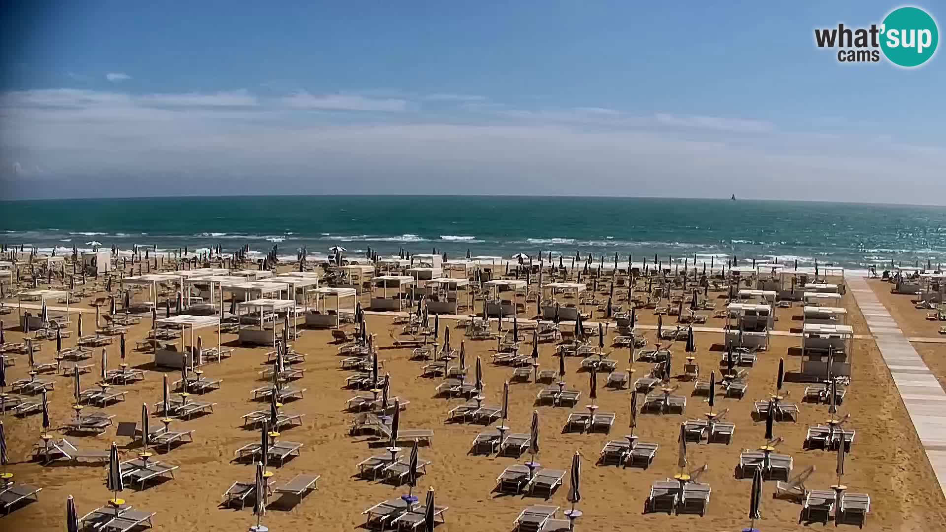 La plage de Bibione webcam en direct | Italien