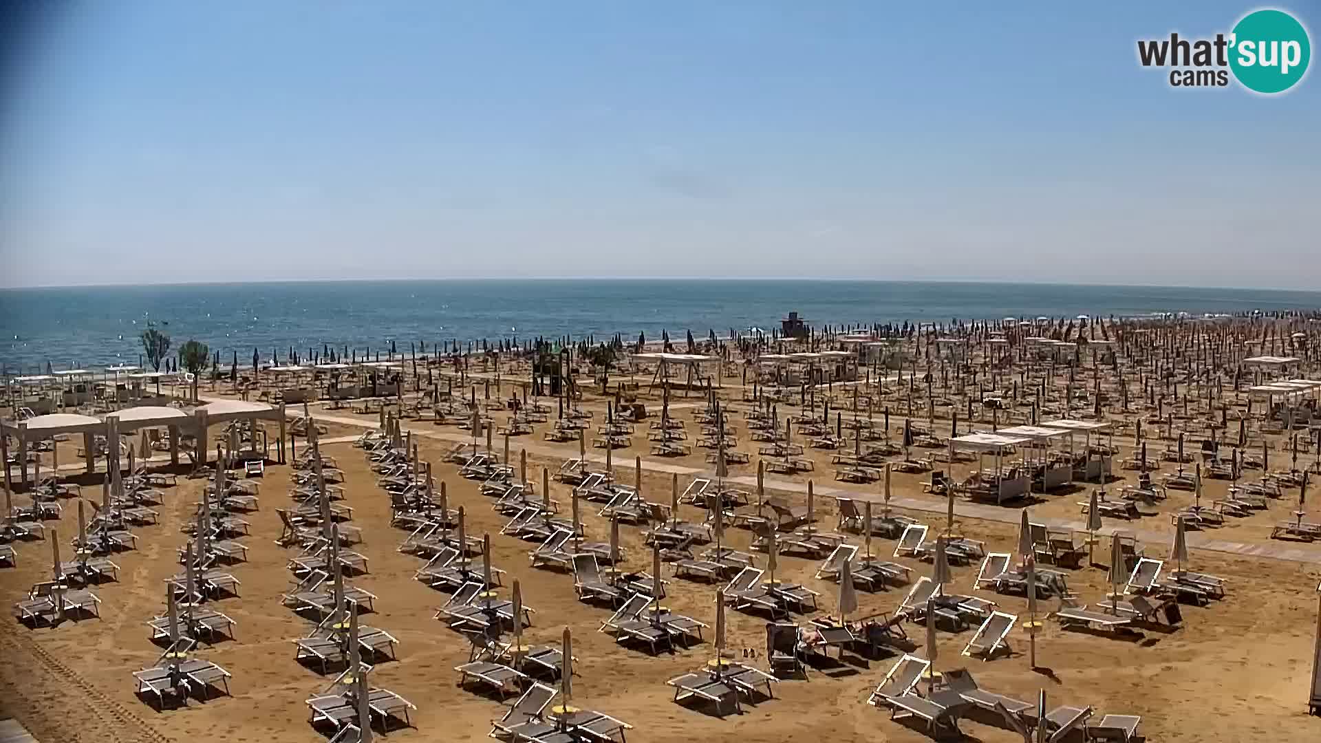 La plage de Bibione webcam en direct | Italien