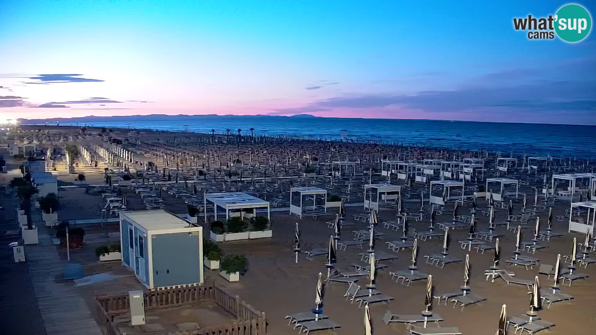 La plage de Bibione webcam en direct | Italien