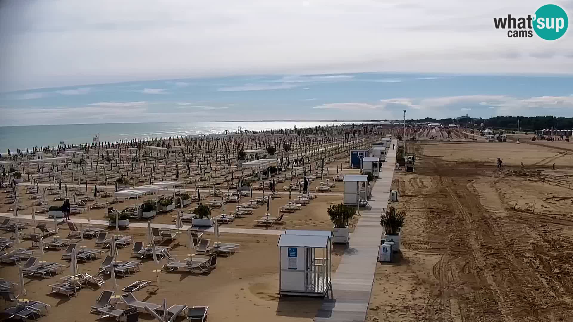 La plage de Bibione webcam en direct | Italien