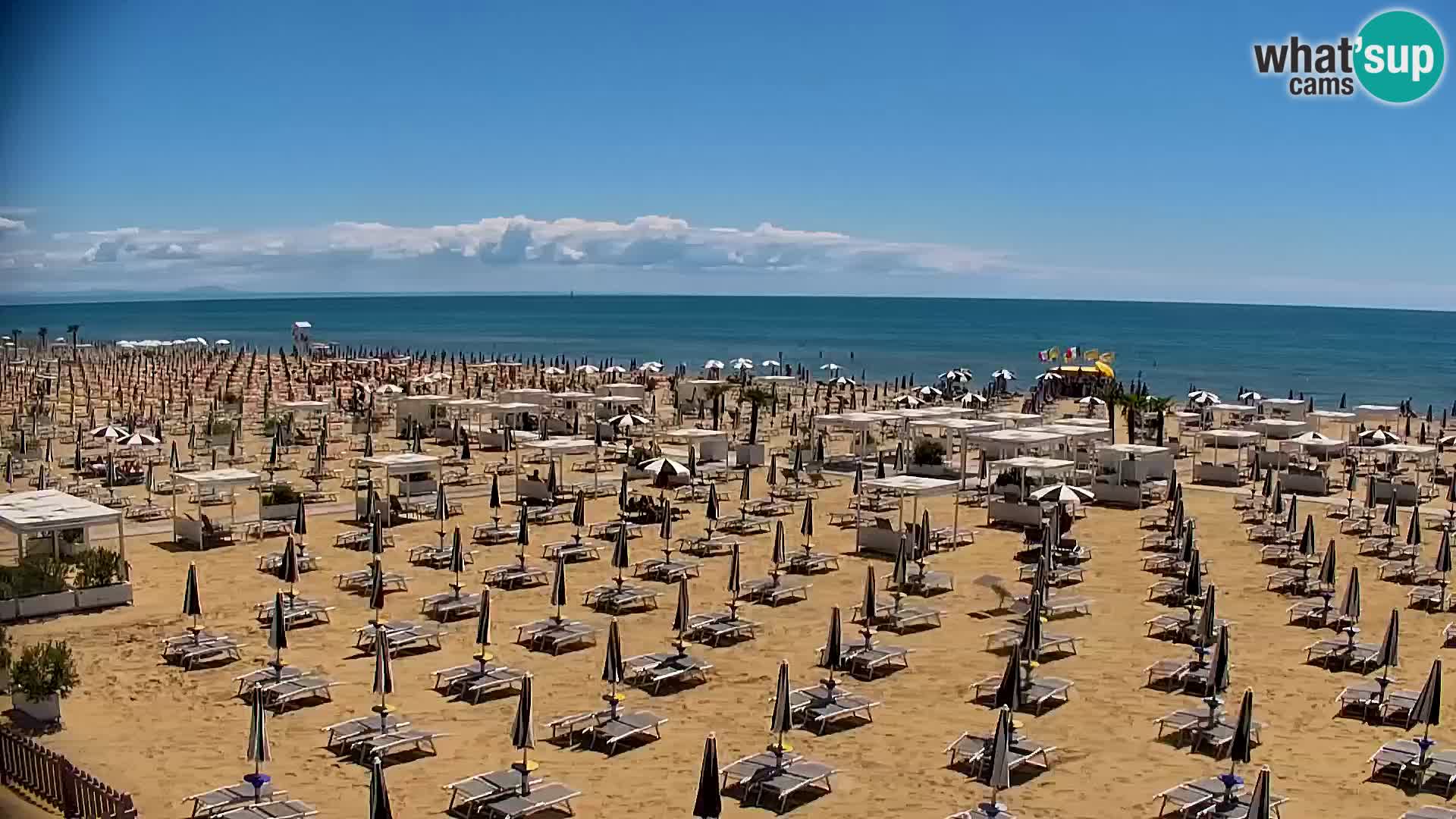 La plage de Bibione webcam en direct | Italien