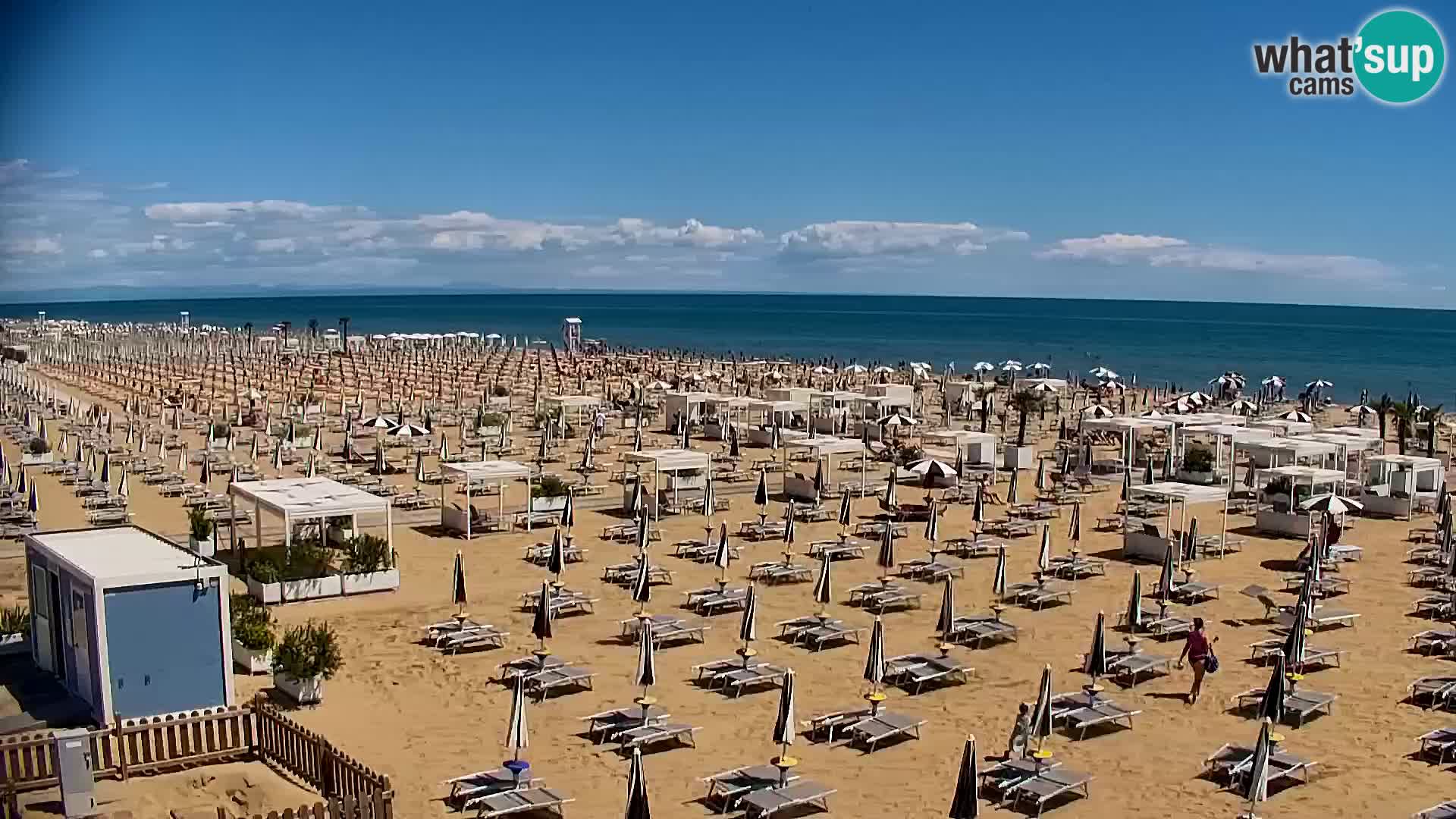 La plage de Bibione webcam en direct | Italien