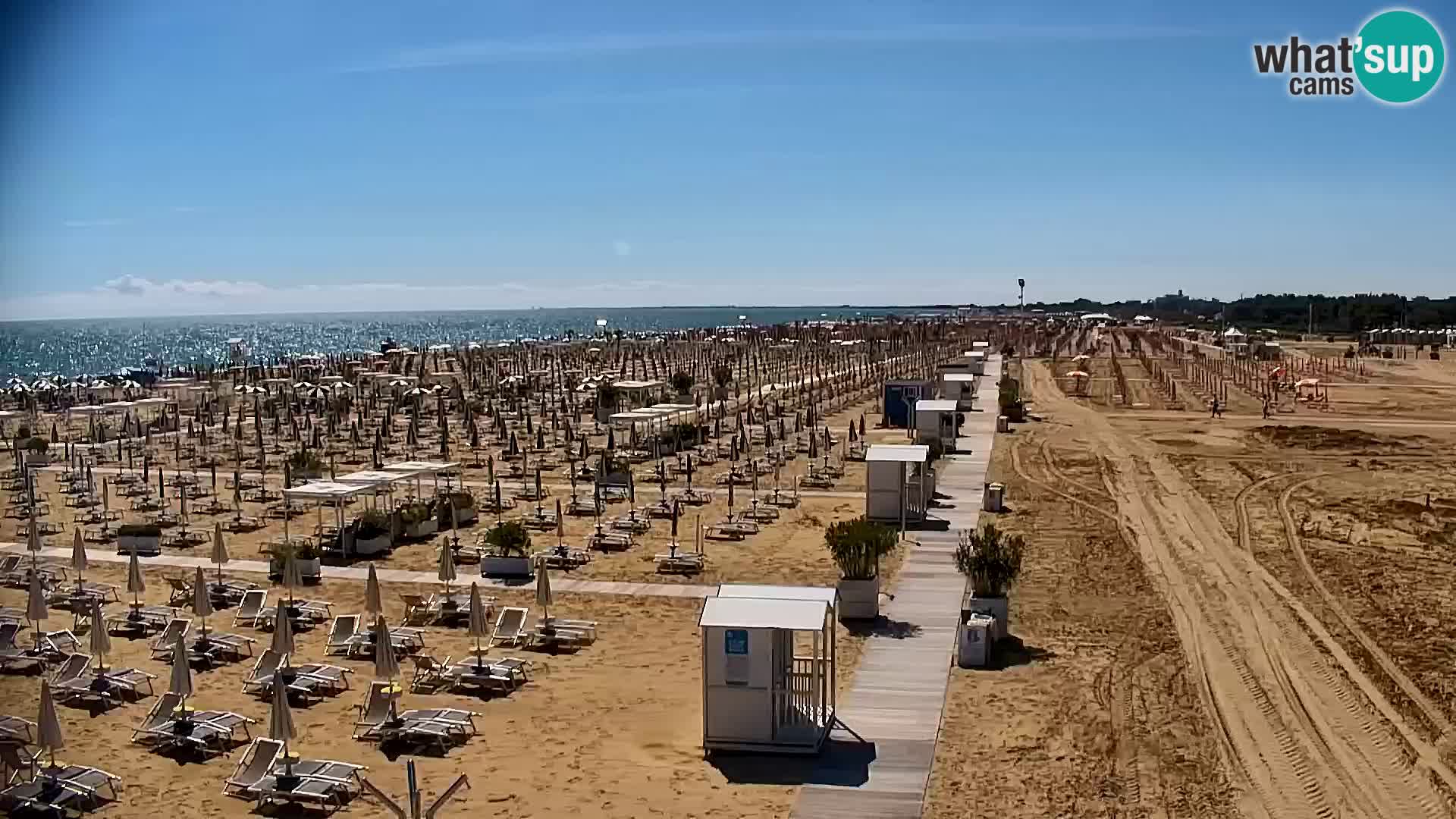 La plage de Bibione webcam en direct | Italien