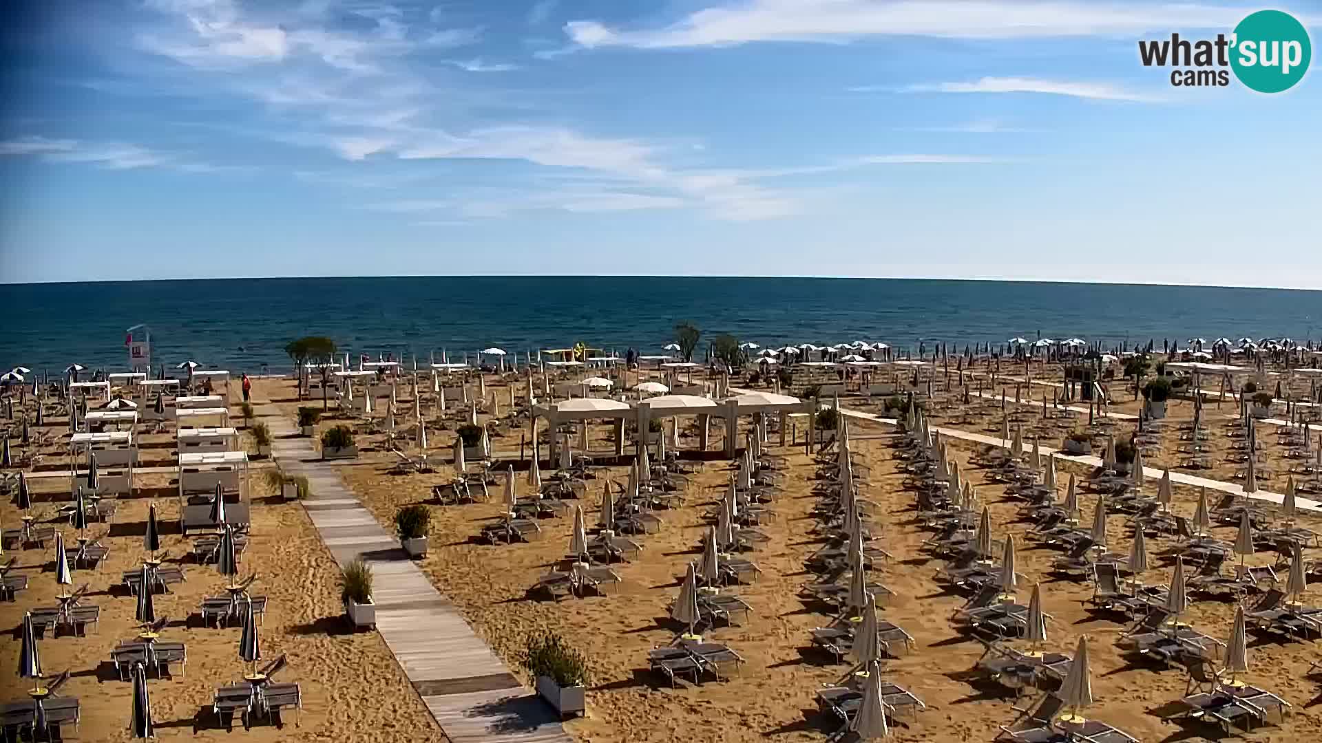 La plage de Bibione webcam en direct | Italien