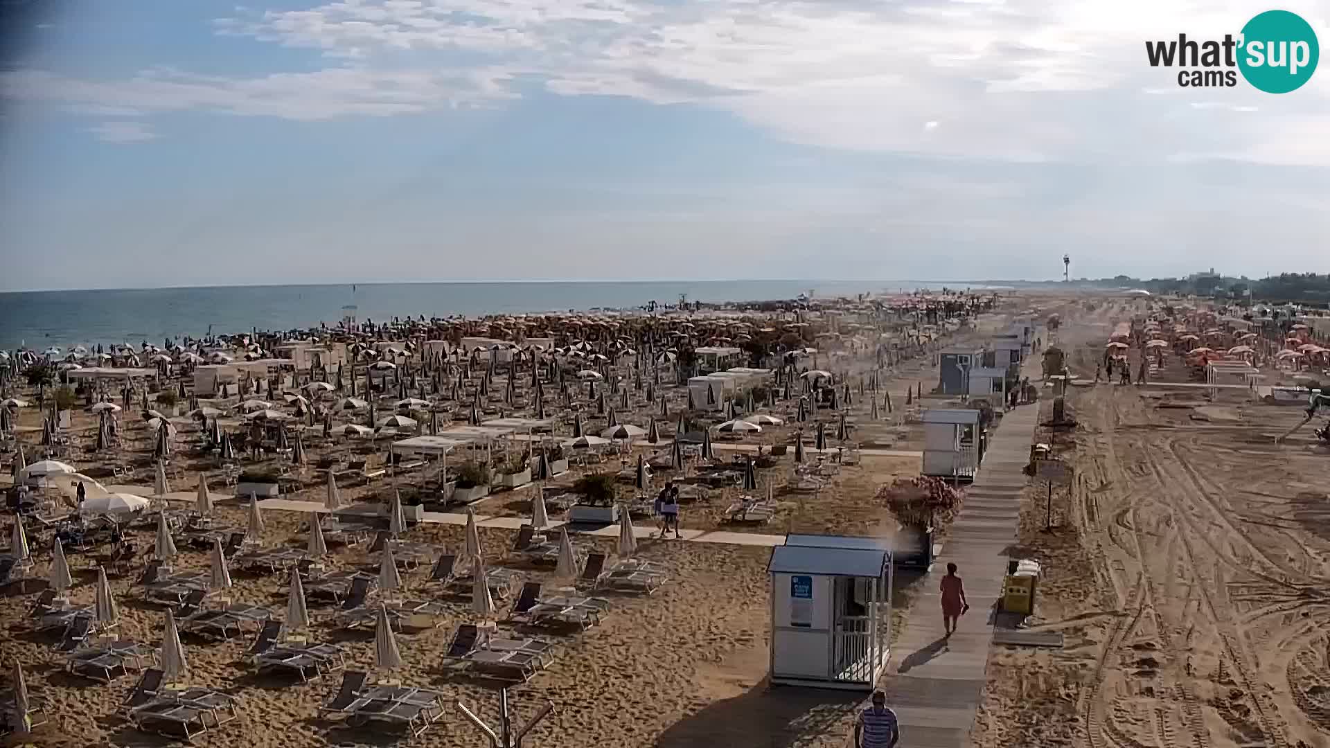 La plage de Bibione webcam en direct | Italien