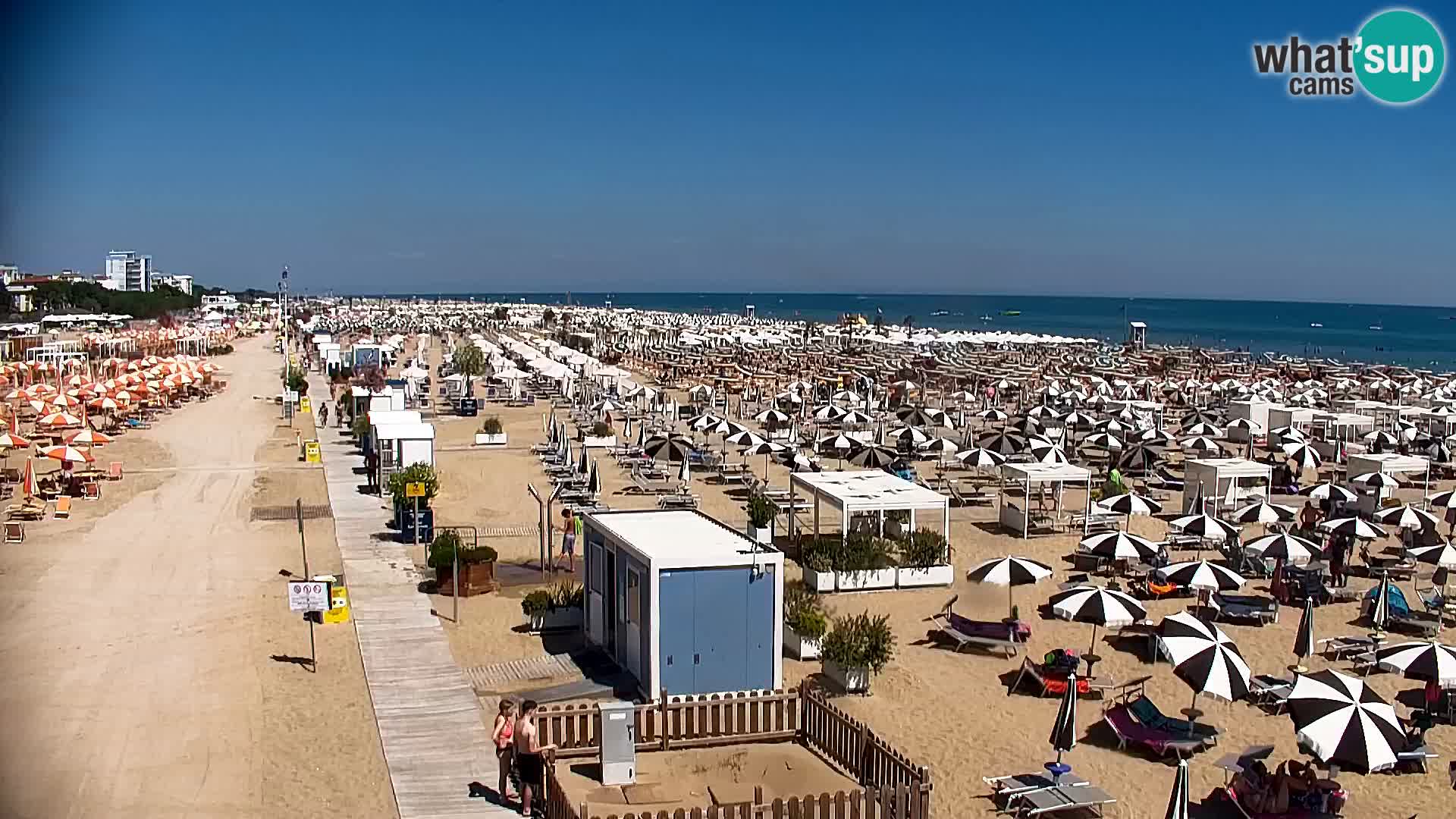 La plage de Bibione webcam en direct | Italien
