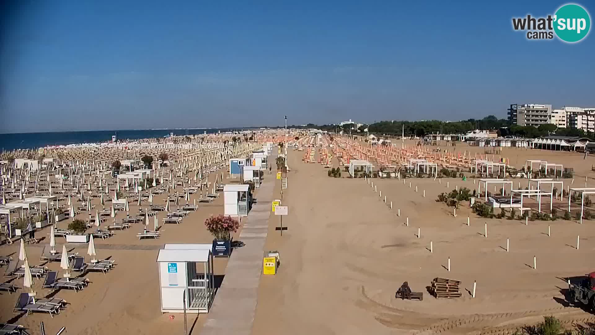 La plage de Bibione webcam en direct | Italien