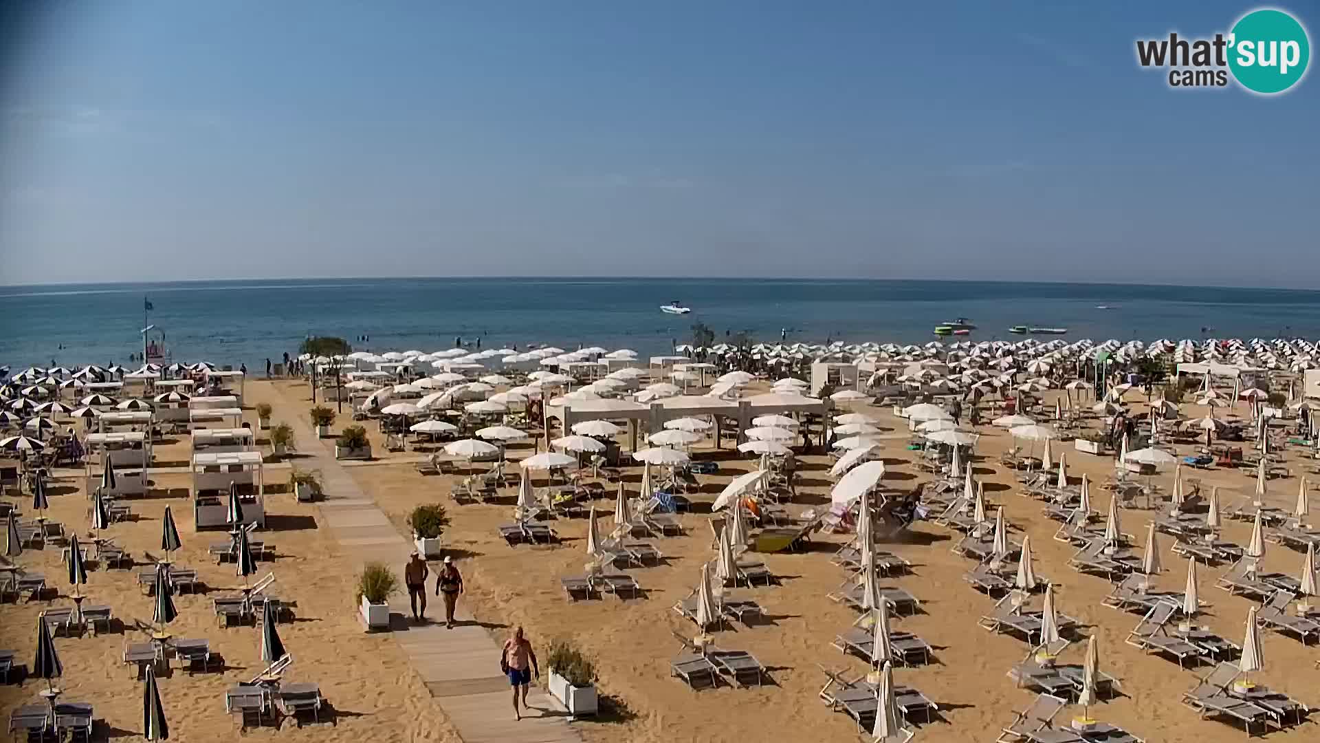 La plage de Bibione webcam en direct | Italien