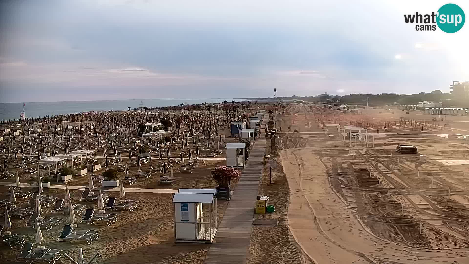 La plage de Bibione webcam en direct | Italien
