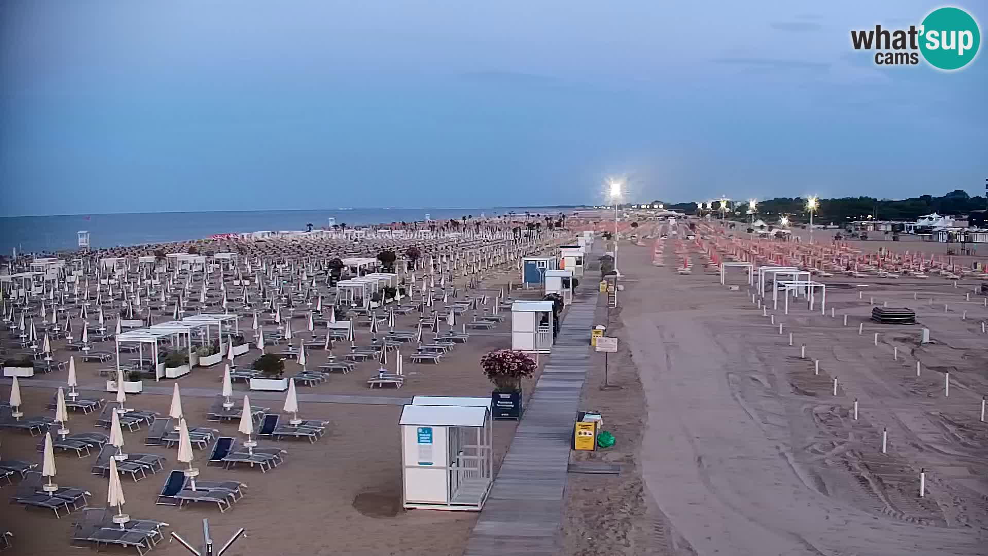 La plage de Bibione webcam en direct | Italien