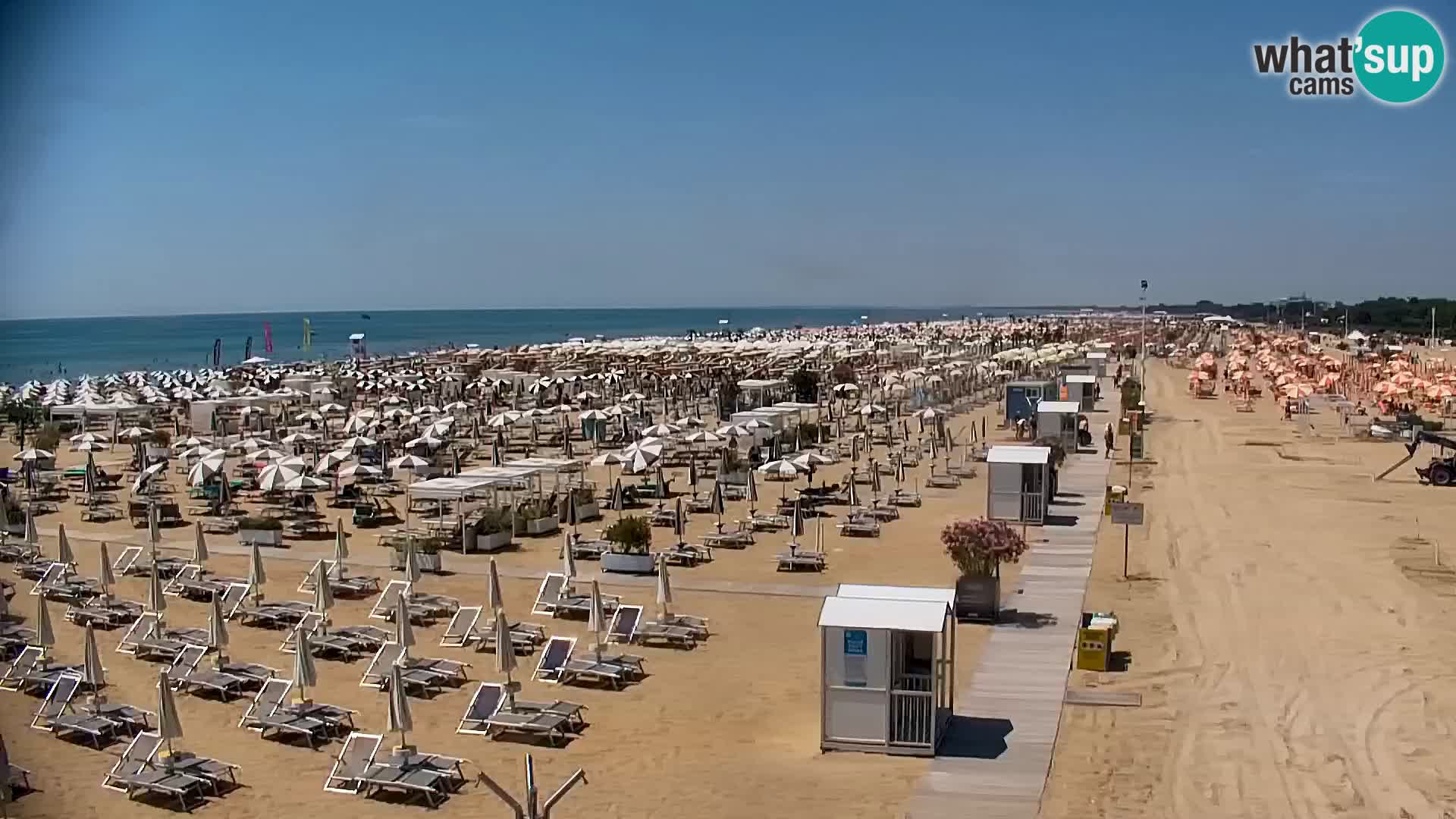La plage de Bibione webcam en direct | Italien