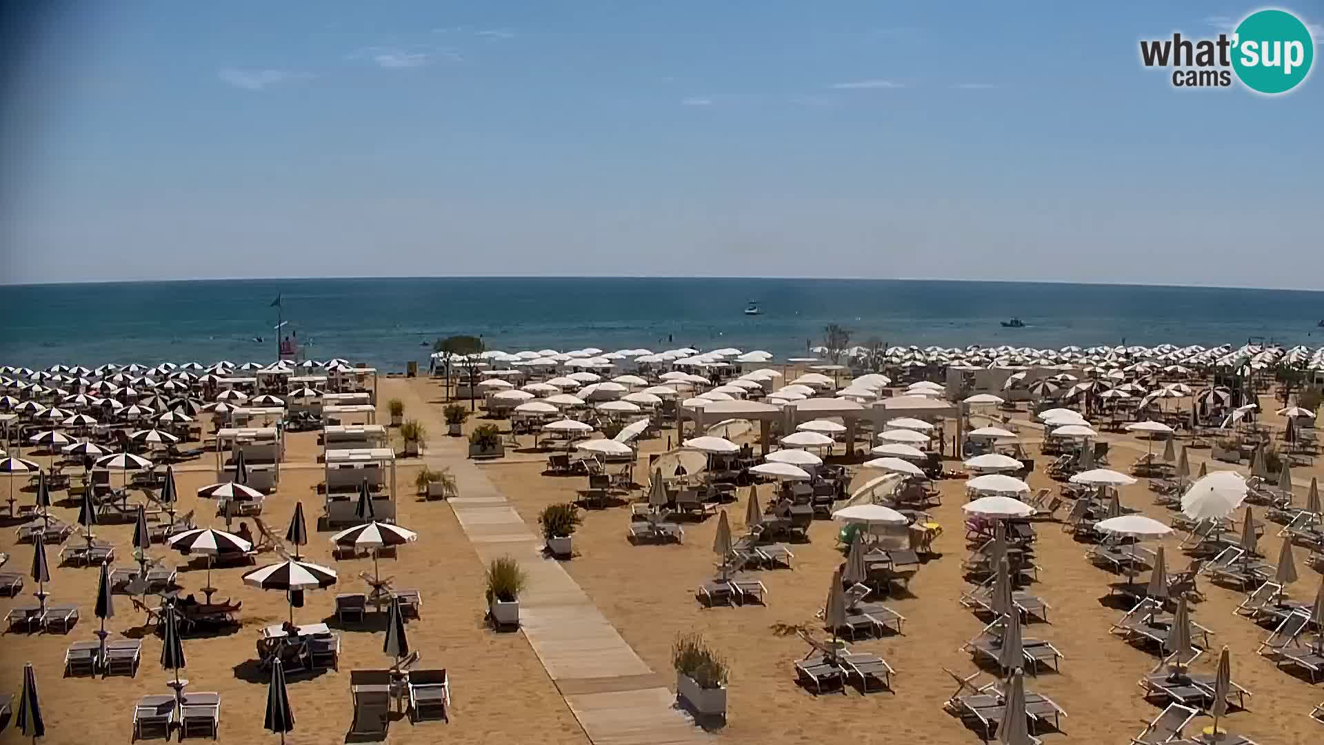 La plage de Bibione webcam en direct | Italien