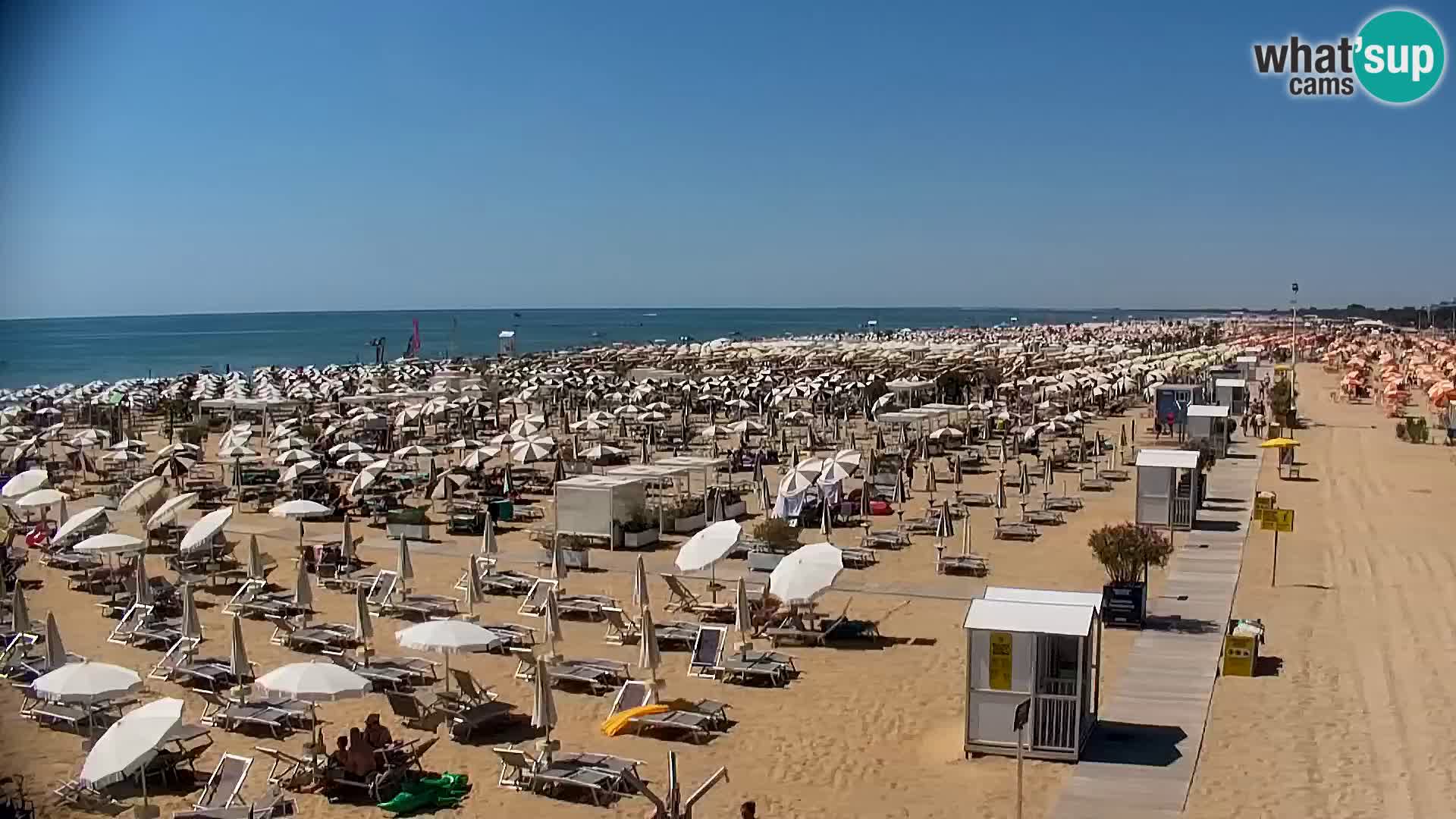 La plage de Bibione webcam en direct | Italien